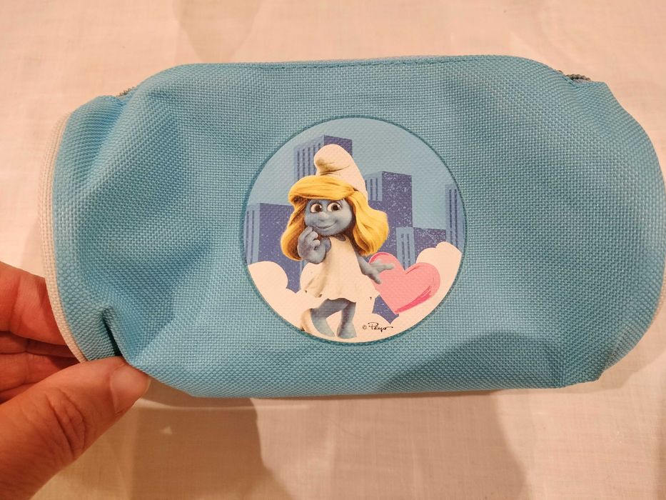 Estojo escolar dos Smurfs - Smurfina