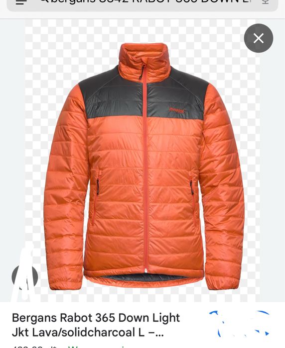 lekka kurtka trekkingowa wspinaczkowa Bergans Rabot 365 Down