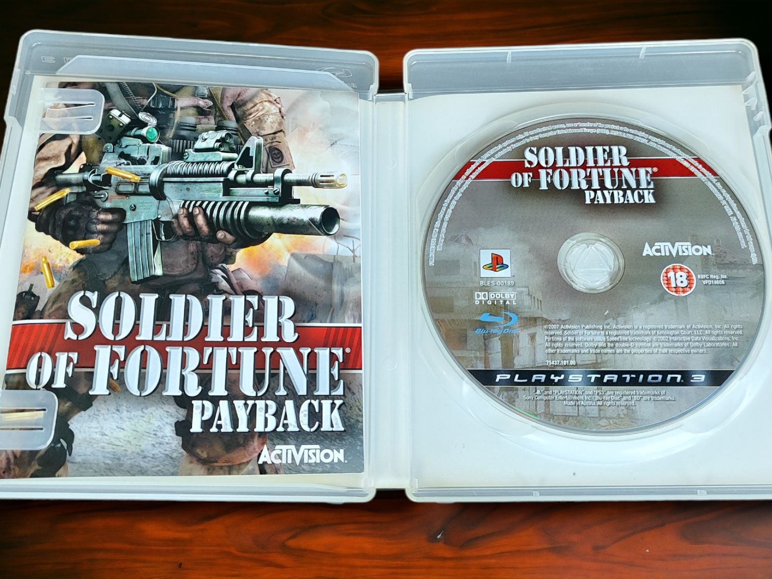 PS3 Soldier of Fortune Payback Playstation 3  ps 3