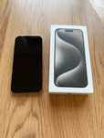 iPhone 15 PRO, 128 GB, Natural Titanium, stan idealny