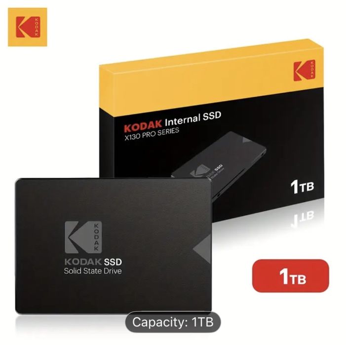 SSD Kodak X130Pro 6.35cm 1TB нові в заводських пломбах і плівках