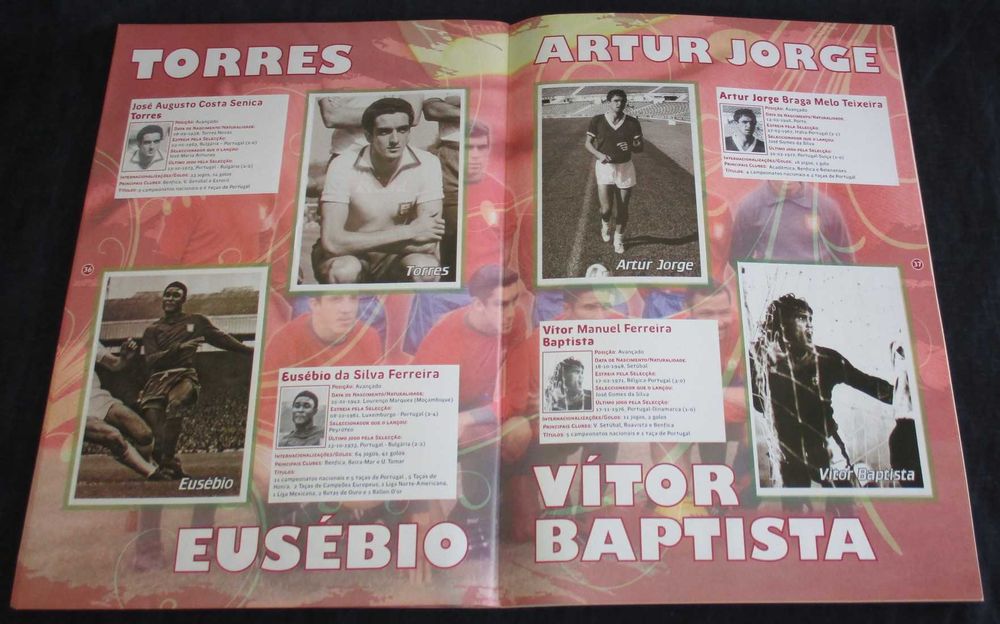 Livro Álbum Glórias da Selecção Record Completa