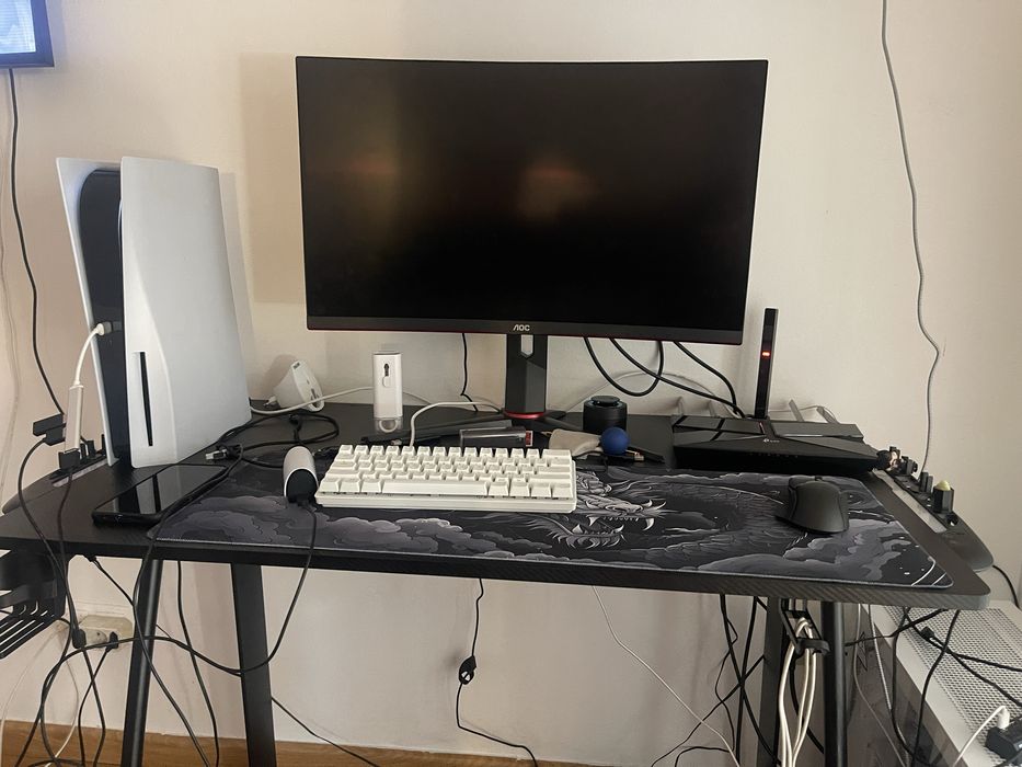 Secretária gamer com leds