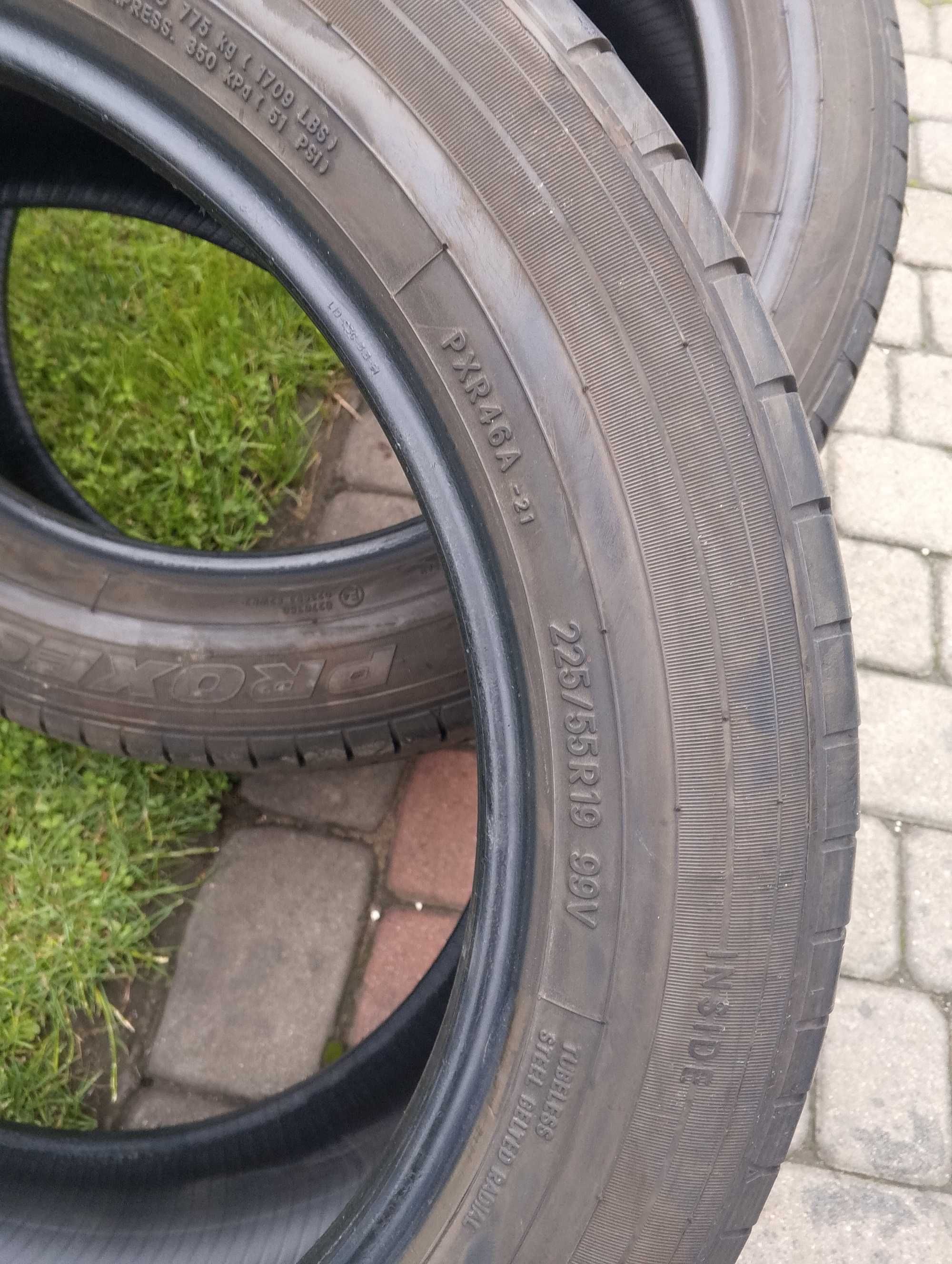 opony jak NOWE 2szt. 225/55/19 Toyo Proxes , 2020 rok