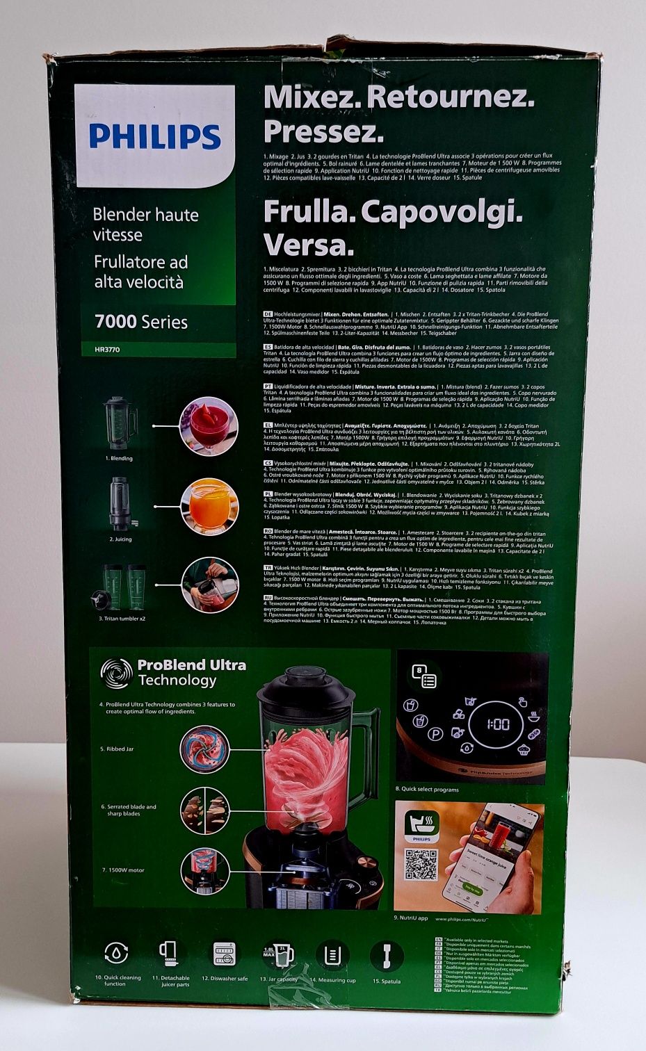 Blender Kielichowy PHILIPS Flip&Juice HR3770/10 z Modułem Sokowirówki