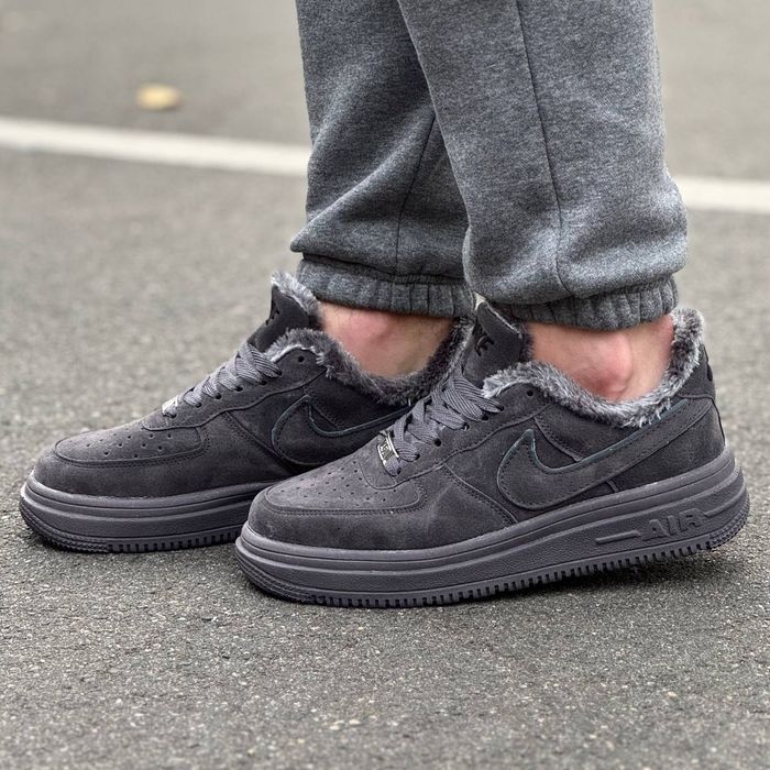 Чоловічі Зимові Кросівки Nike Air Force 1 Low Хутро