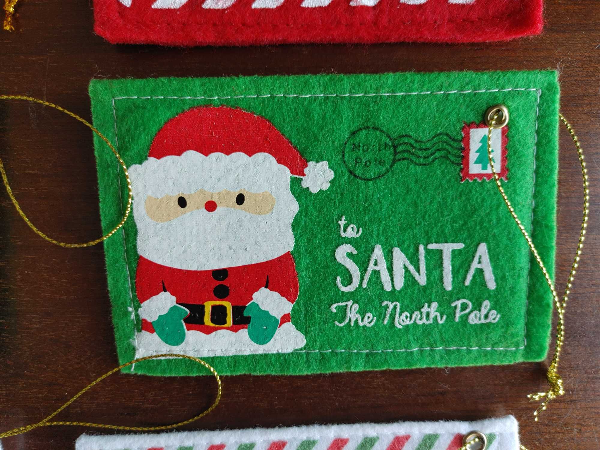 6x envelopes Pai Natal