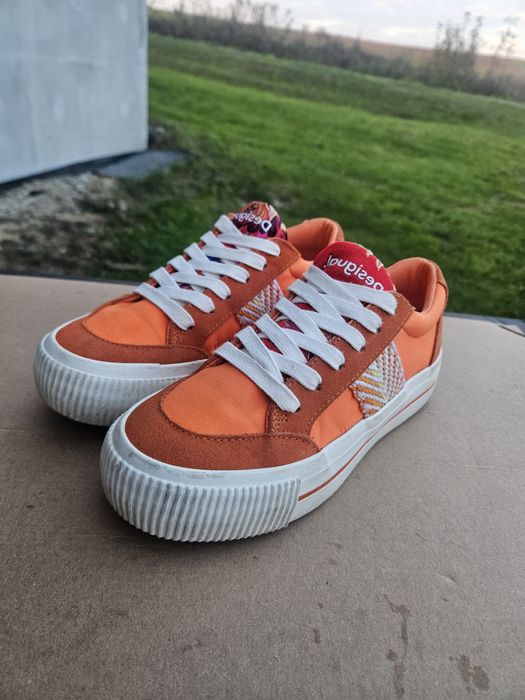 Desigual pomarańczowe sneakersy 36