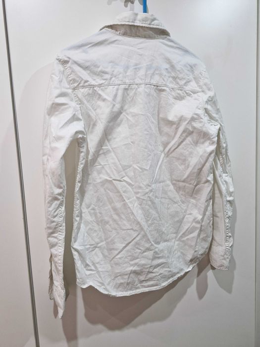 Biała koszula chłopięca 134 H&M