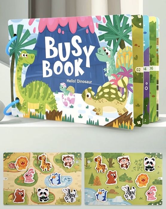 Розвиваюча книга Busy Book з липучками (формат А5)