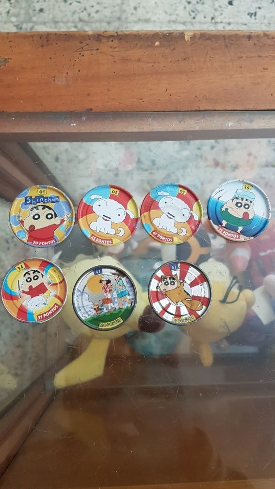 Tazos digimon, shinchan e medabots troco