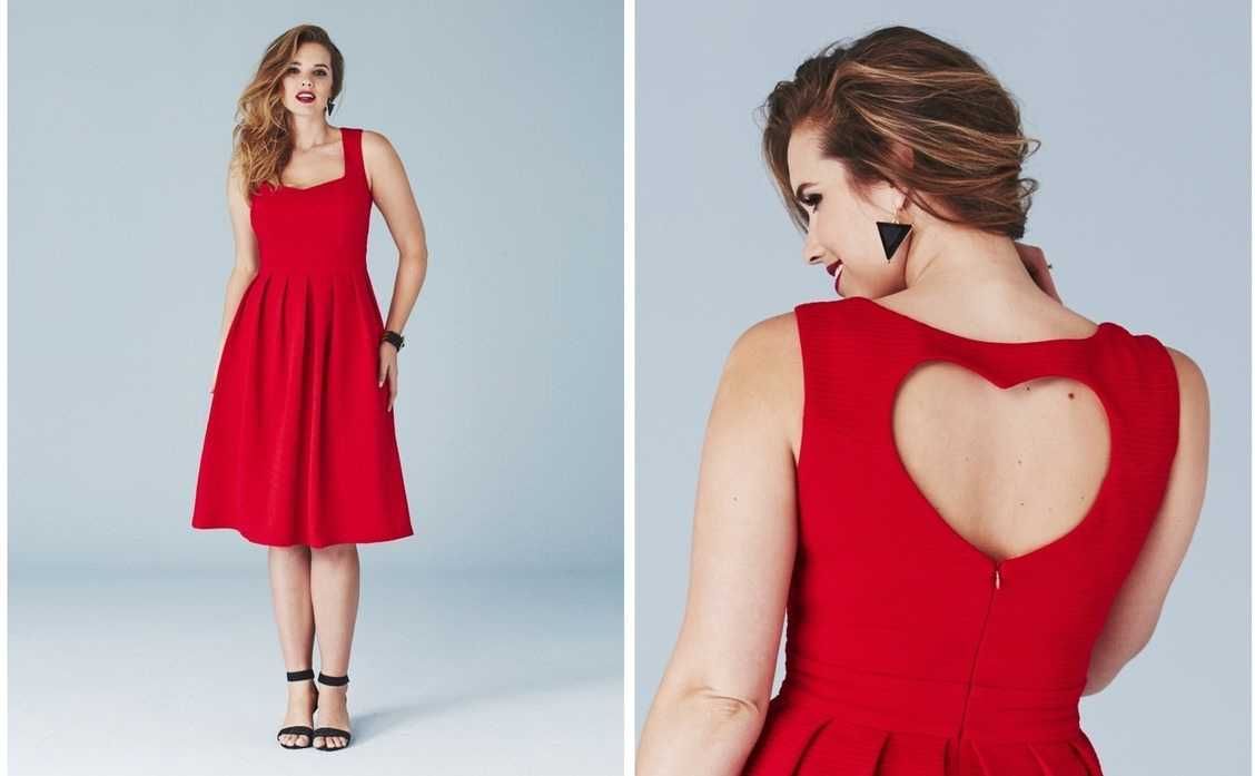Новое праздничное красное платье Lovedrobe р. XL/48-50