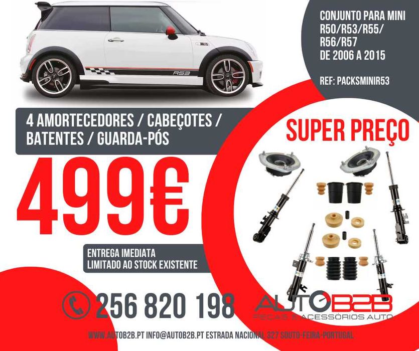 Kit Amortecedores Mini 2006 a 2015