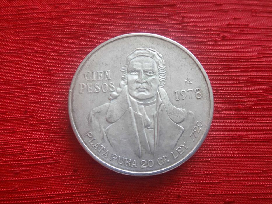 Srebrna moneta 100 Pesos  1978 Meksyk