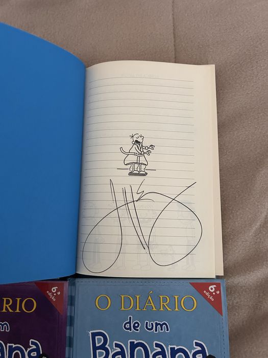 Coleção diário de um banana 1-10 assinana por autor em 2015