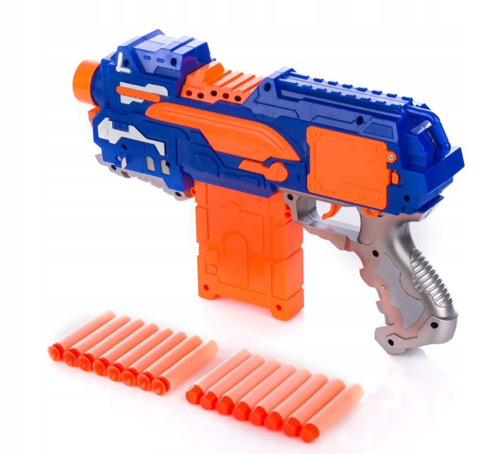 NERF Pistolet Wyrzutnia Automatyczne na Strzałki Piankowe w Zestawie