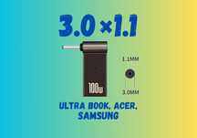 4.0×1.35  3.0×1.1 100W 20V 5A Конектор живлення ноутбука PD Tуре-С to