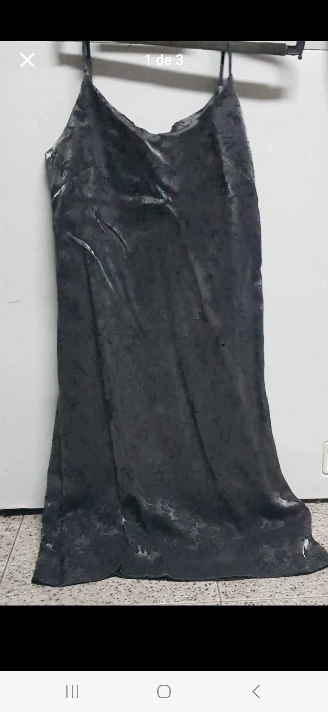 Vestido e casaco seda