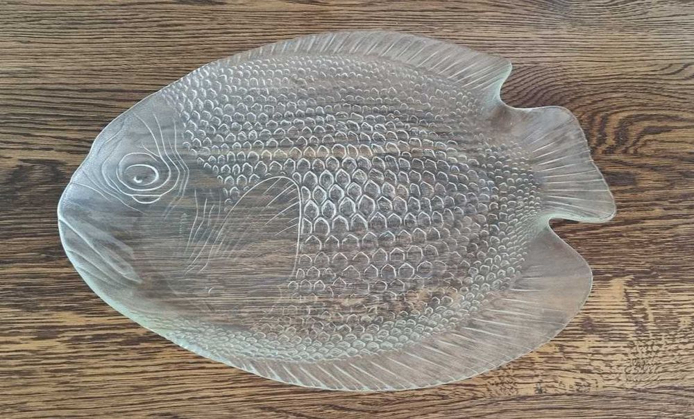 Ryba patera szklana półmisek talerz