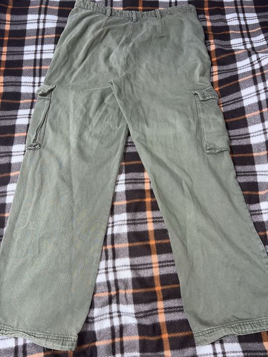 штаны карго, болотного цвета