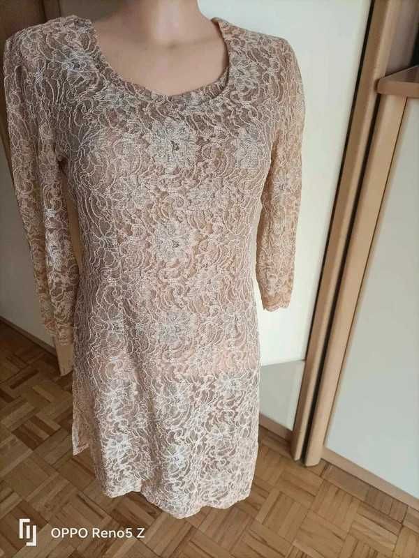 Tunika z crop-topem /elegancka roz.36-38