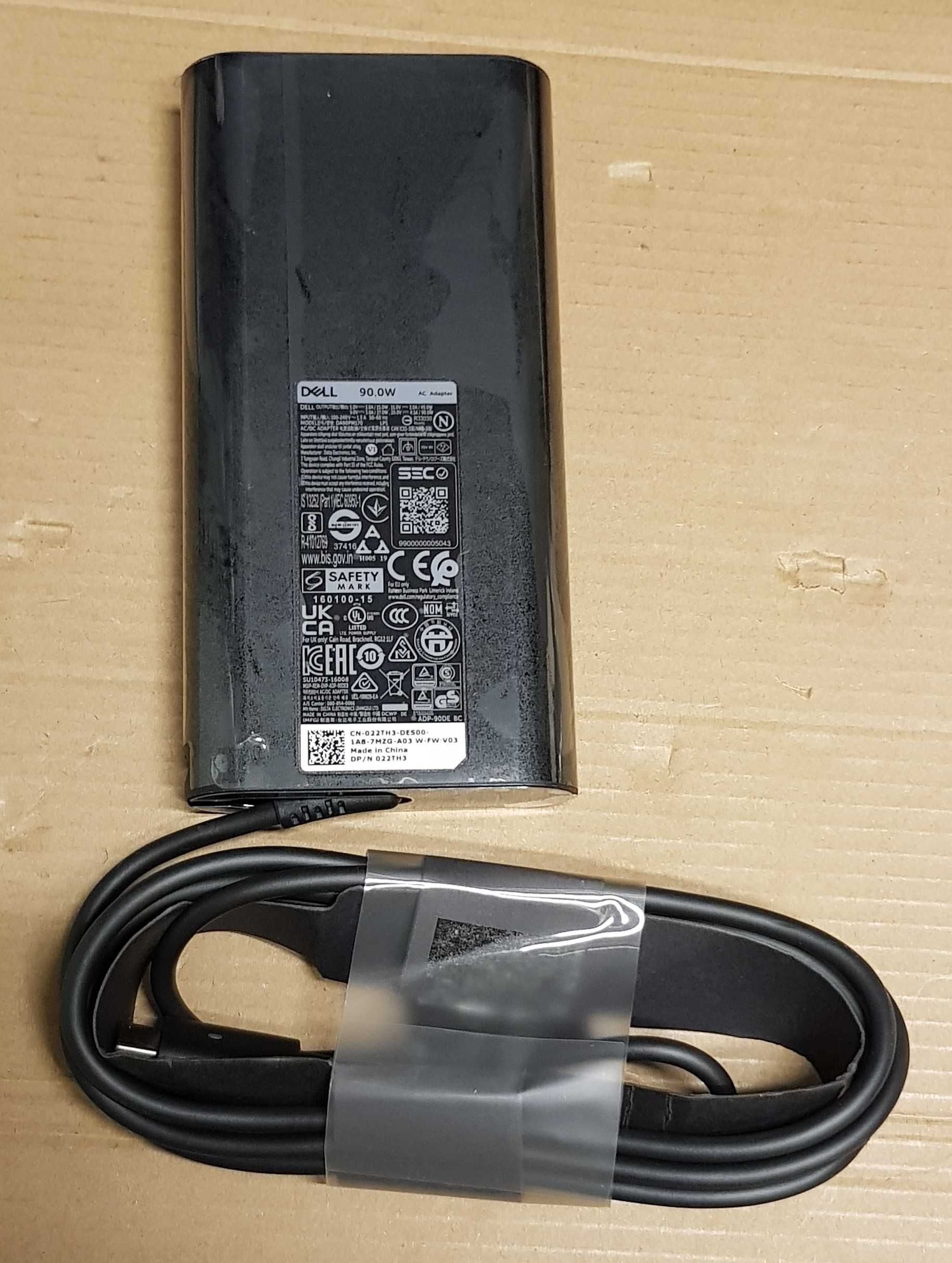 Carregador original Dell 90W USB-C Dell (novo)