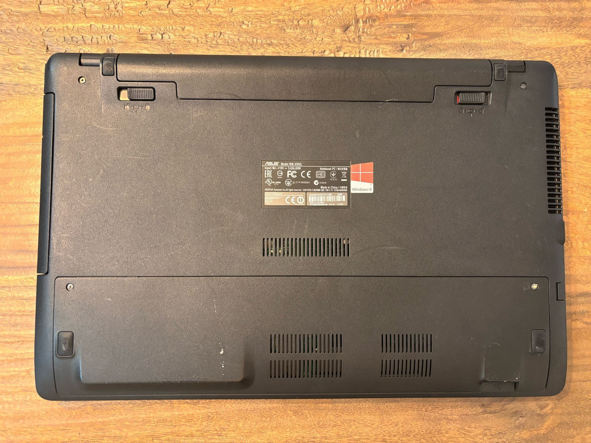 Portátil ASUS X552L 2014