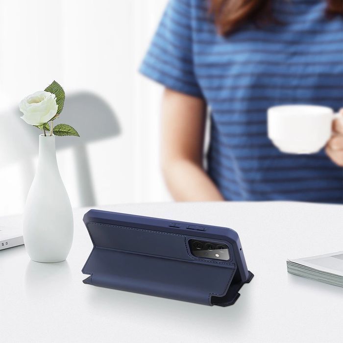 Dux Ducis etui pokrowiec z klapką Samsung Galaxy A72 4G niebieski
