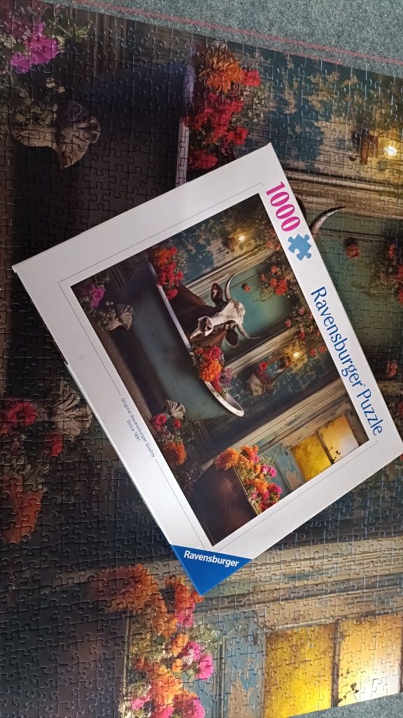 Puzzle Ravensburger 1000 elementów krowa
