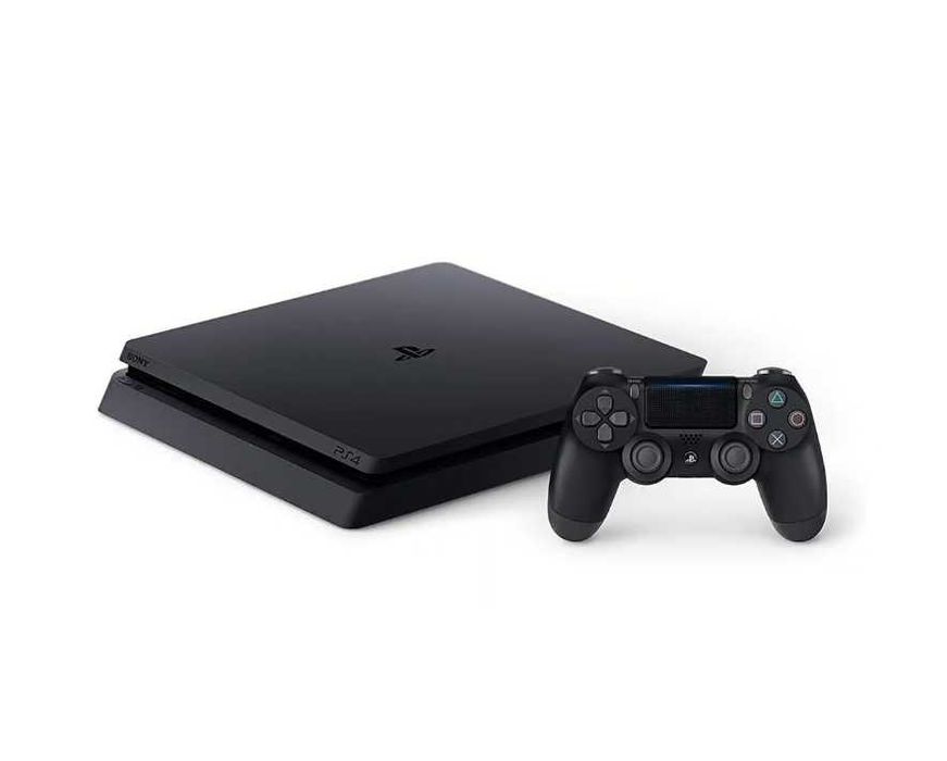 PlayStation 4 Slim 1TB - Preto e 3 jogos em muito bom estado