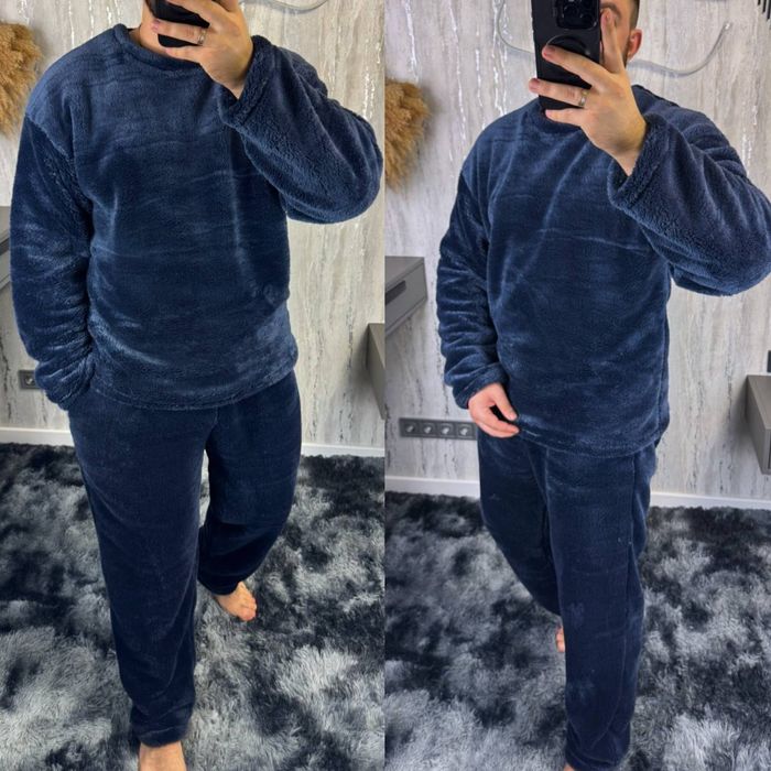 ‼️Чоловіча тепла піжама. Махра. ОПТ та роздріб. Розмір: М/Л, ХЛ/ХХЛ