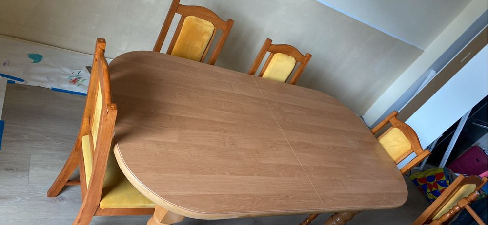 Stół jadalniany rozkladany 170/215 x 90 cm drewniany