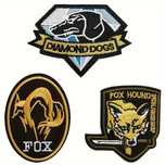 Шеврони патчі "diamond dogs" "fox hound" metal gear