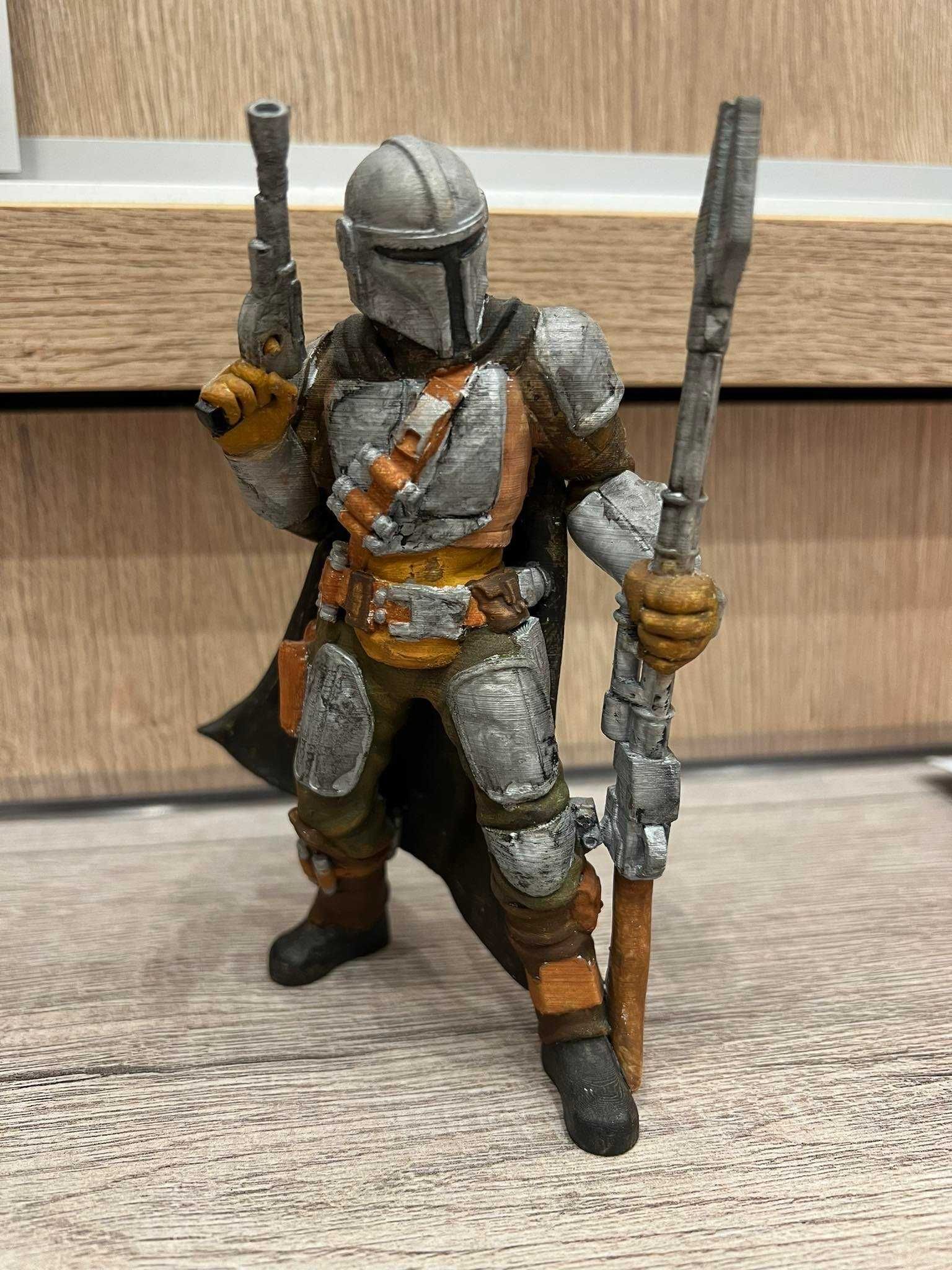 Figurka Mandalorian, Star Wars, 15cm ręcznie malowana