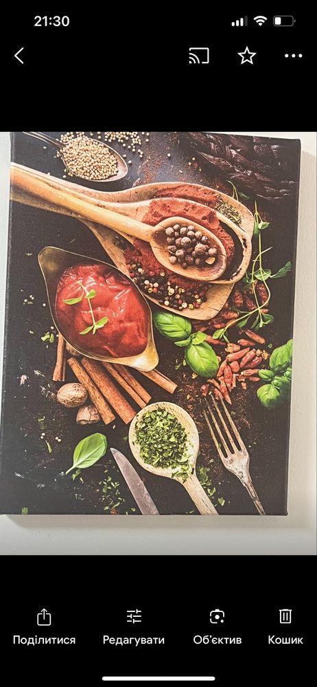 Картини на кухню, або в кафе