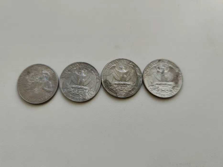 Монети США 5 cents 1977-1989 Quater 1978,1979,1981 one dime 1966-1989