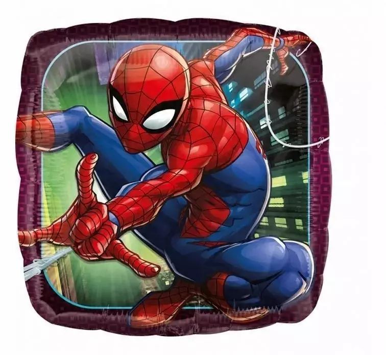 Balon foliowy na hel Spiderman kolorowy Marvel. Amscan