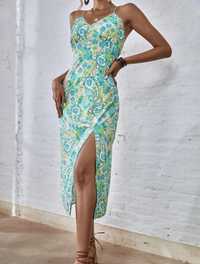 Шикарна нова міді сукня з розрізом/ сарафан/ плаття розмір L