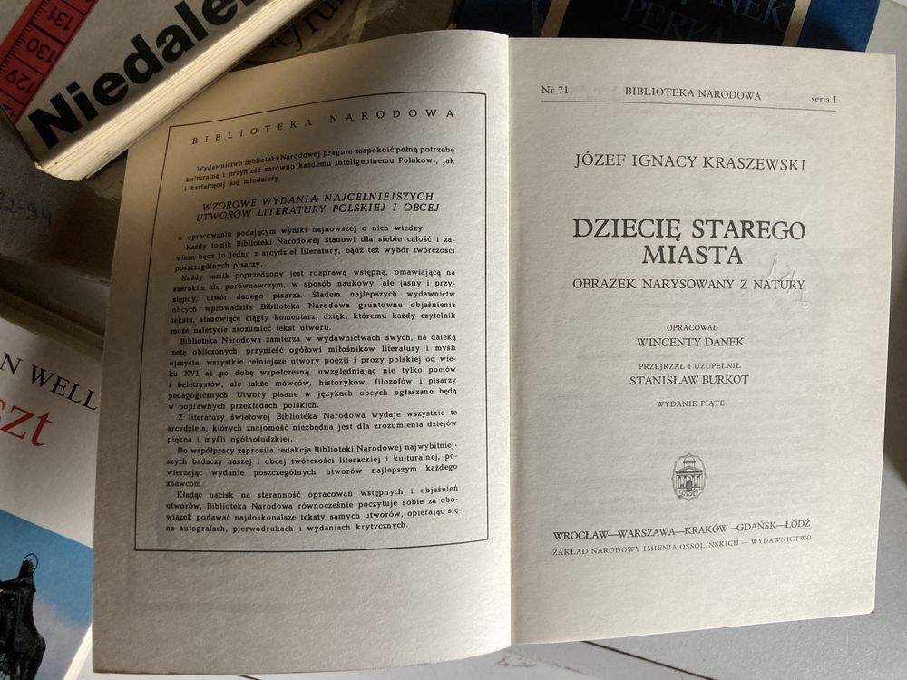 Ksiazka pt ,,Dziecię starego miasta”1987 rok