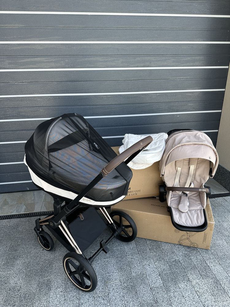Cybex priam 4.0 Off White , Cozy beige