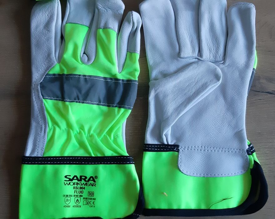 Rękawice robocze skórzane