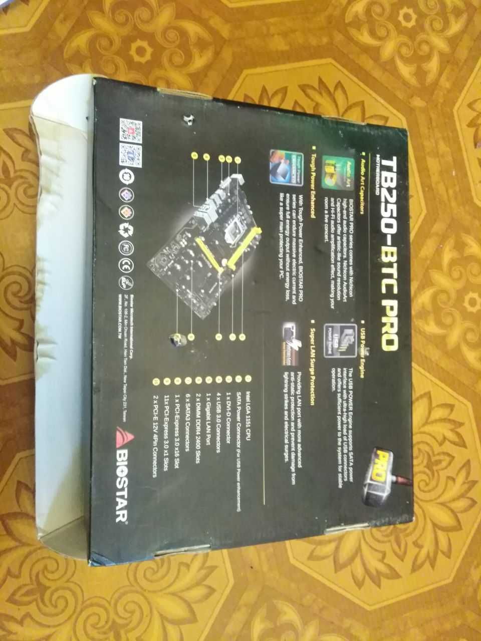 Комплект b250 g4400 8gb DDR4-2133 s1151 biostar TB250-btc pro