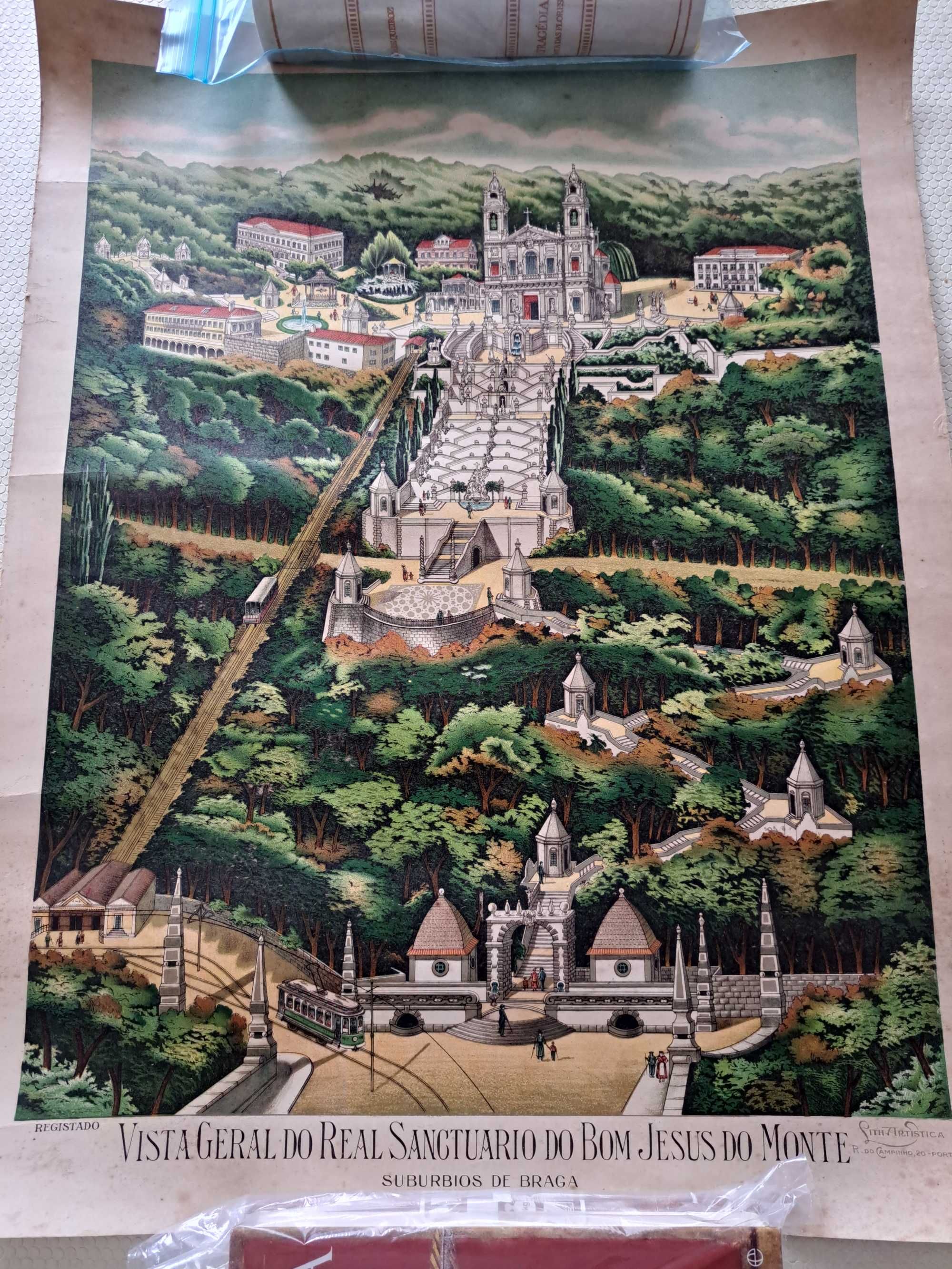 Poster Vintage - Real Sanctuário do Bom Jesus do Monte - Braga