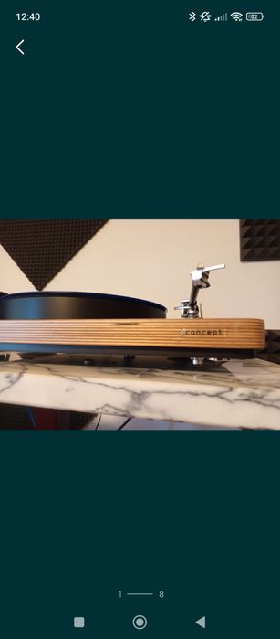 Giradiscos Clearaudio Concept (wood edition)como novo