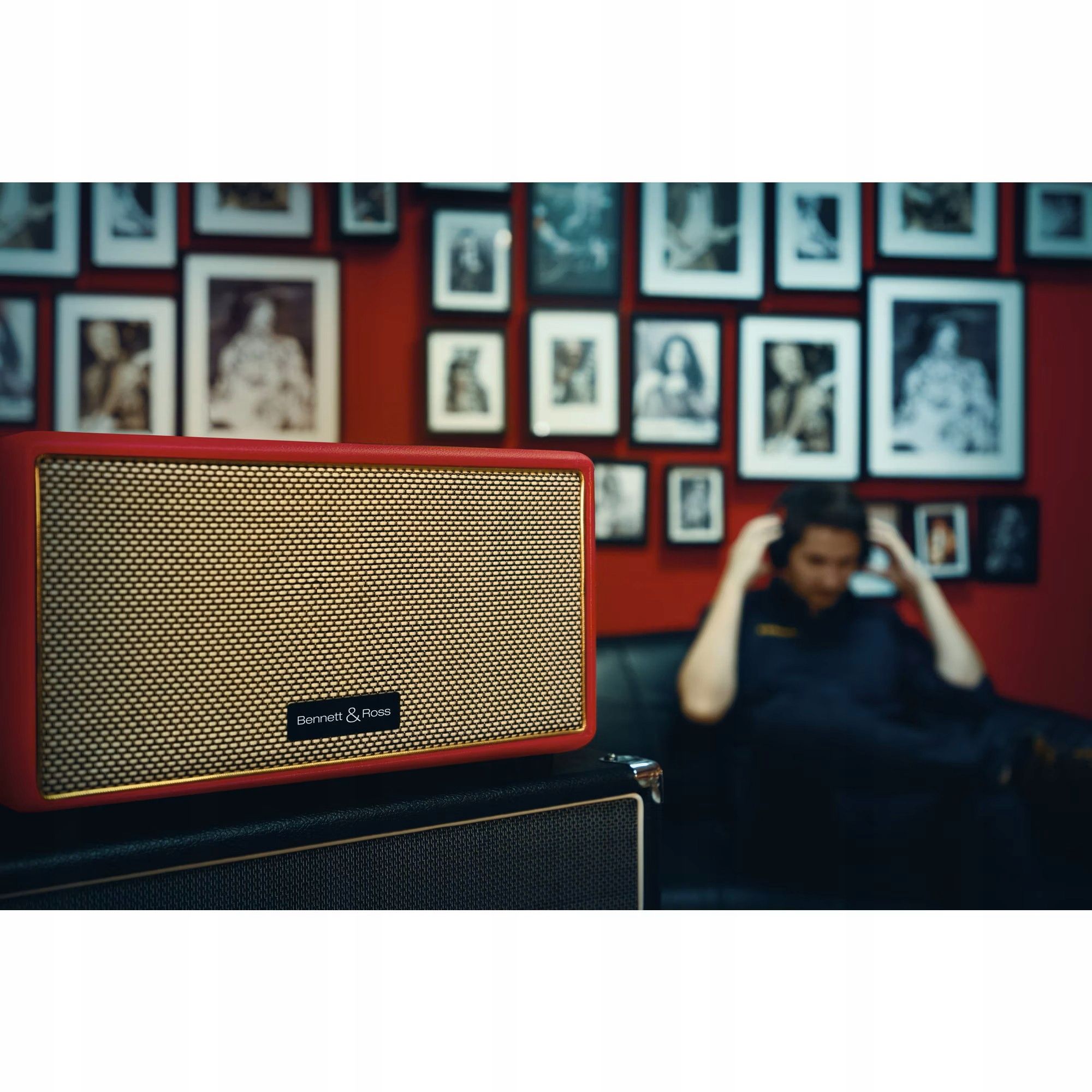 Głośnik Bluetooth Bennett & Ross BB-860RD Vintage 2x30W