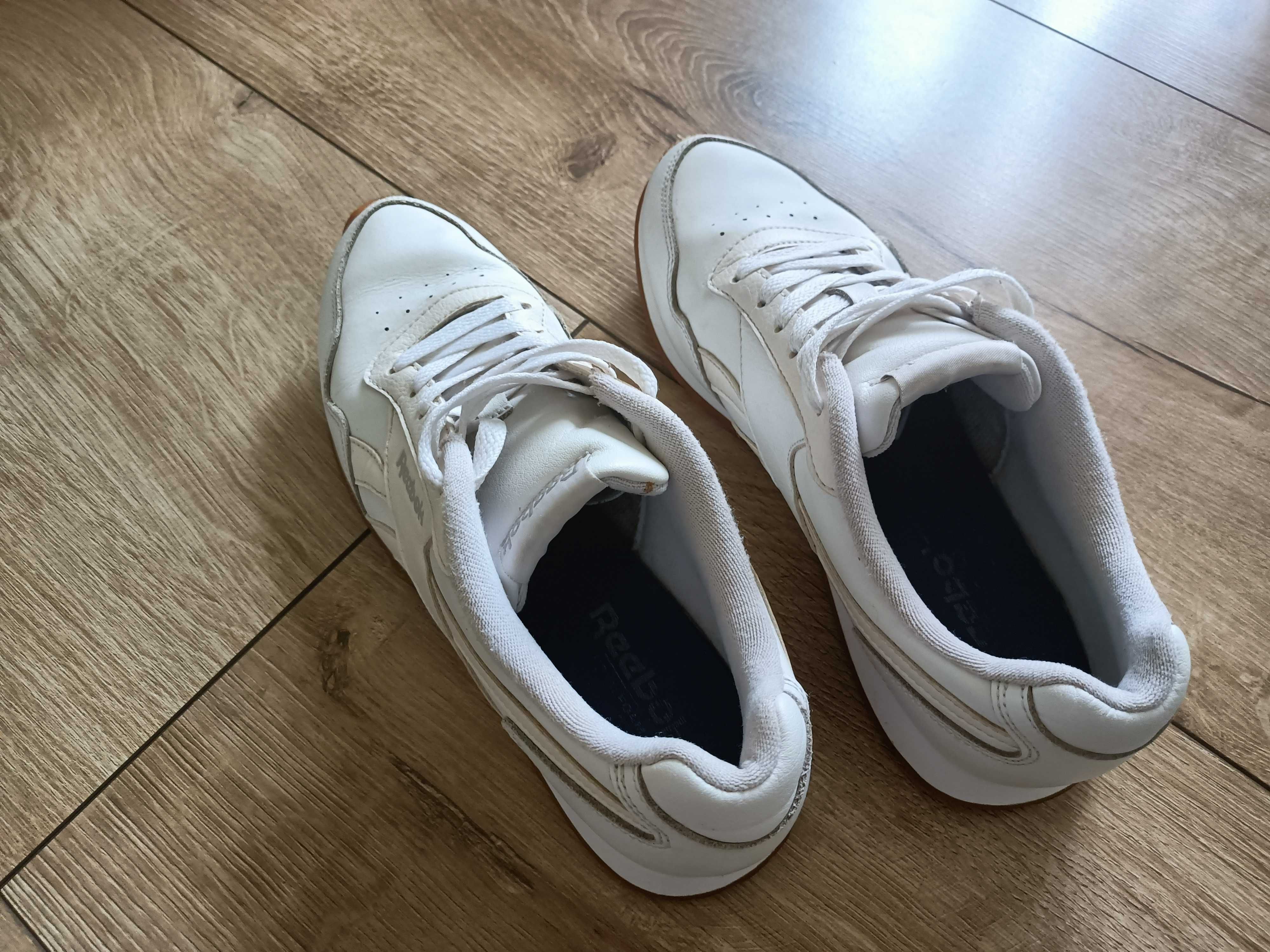 Adidasy sneakersy Reebok 39 białe skórzane