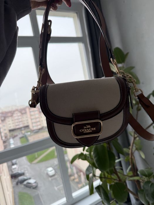 Сумочка coach оригінал! Через плече , коричнева