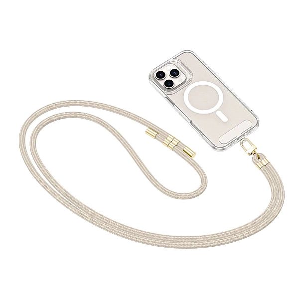 Tech-Protect C7S Rope Crossbody Strap Taupe/Gold