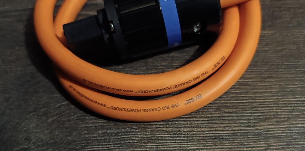 Кабель живлення Ecosse Big Orange з Monosaudio EU 1 метр