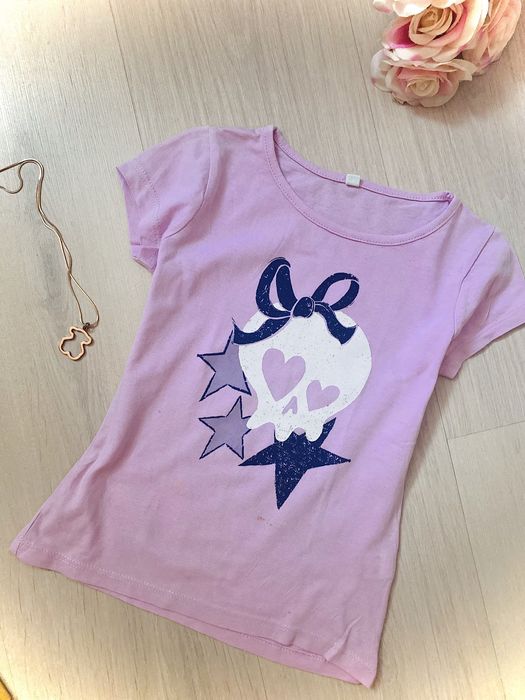 Zestaw frozen elsa spódniczka i koszulka pastelowy 116 różowa miętowa